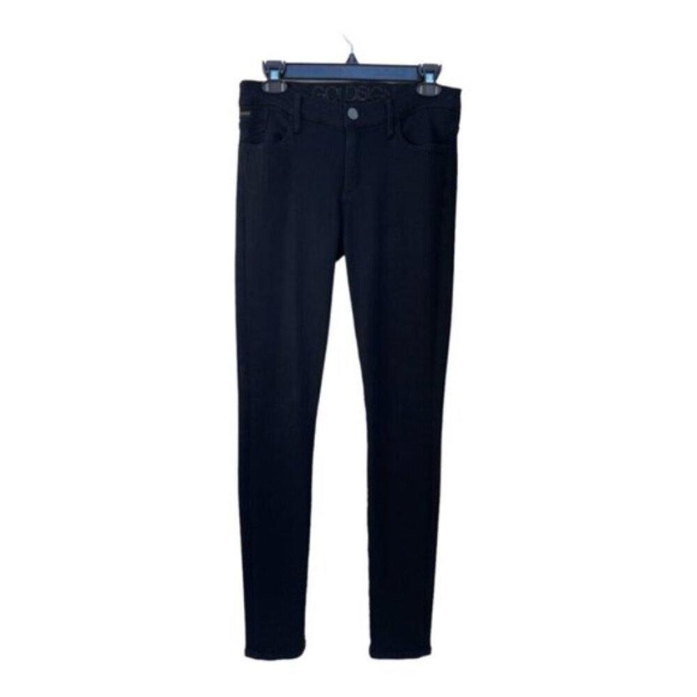 GoldSign Black High Rise Straight Leg Skinny Jeans Size 31